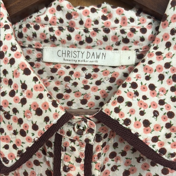 Christy Dawn The Blakely Dress Primrose Ditsy Cream long sleeve maxi dress - Picture 4 of 13